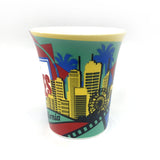Los Angeles Colorful Latte Mug with icons Gallery Image