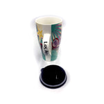 Color porcelain travel mug