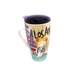Color porcelain travel mug