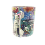 Color Los Angeles graffiti with Downtown buildings Coffee Mug Gallery Image