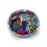 Color Los Angeles graffiti with Downtown buildings Ashtray Gallery Image