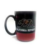 Large Black and Red California Republic Coffee Mug Gallery Image