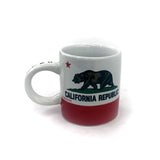 Small white and Red California Republic espresso Mug Gallery Image