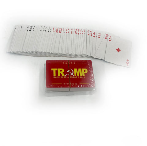 Donald Trump "Make Russia great again" Playing Cards - Red