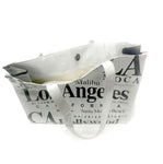 Los Angeles glossy White Shoulder Bag PVC-Vinyl  Bag