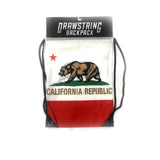 California Republic Drawstring Backpack Gallery Image