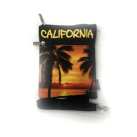 California Sunset Neck Wallet