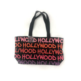 Hollywood colors Pink Orange Red & Purple Writing Tote Bag Gallery Image