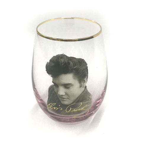 Elvis Stemless Glass