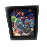DC Justice League Attack Panels 8x10 3D Shadowbox Gallery Image