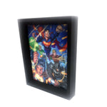 DC Justice League Attack Panels 8x10 3D Shadowbox