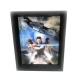 Star Wars TLJ Trio Panels 8x10 3d Shadowbox Gallery Image