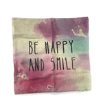 Be Happy and Smile Pillow cushion cover