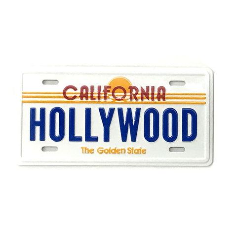 Hollywood License plate magnet