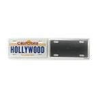 Hollywood License plate magnet