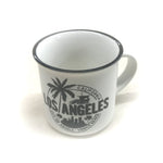 White Los Angeles Espresso shot mug