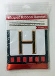 Hollywood Banner Film Strip Letters on Red Ribbon