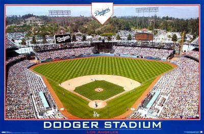 LA Dodgers Stadium poster