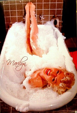 Marilyn Monroe Hot tub Poster