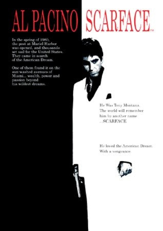 One Sheet Scarface poster