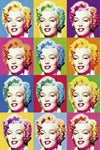 Marilyn Faces Poster