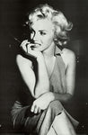 Marilyn Black And White Poster