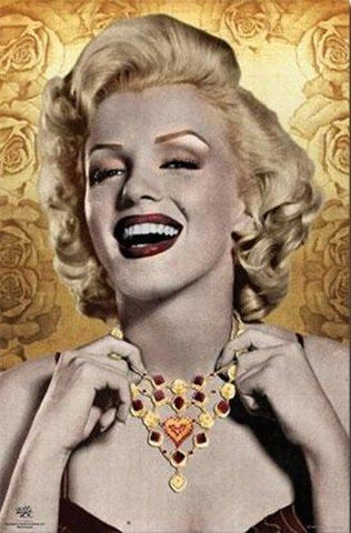 Marilyn Monroe Golden Poster