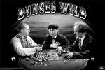 Three Stooges - Dunces Wild Poker Poster