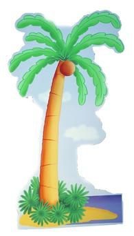 Palm Tree Cutout  - Luau Party 478