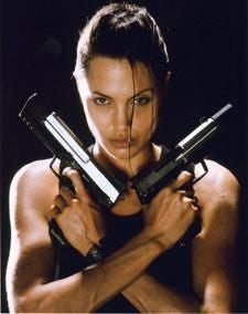 Angelina Jolie 'pistols' print