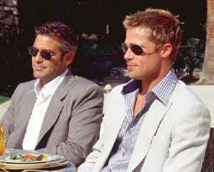 Goerge Clooney and Brad Pitt
