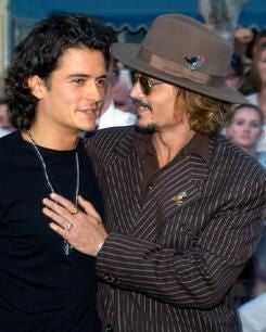 Orlando Bloom and Johnny Depp