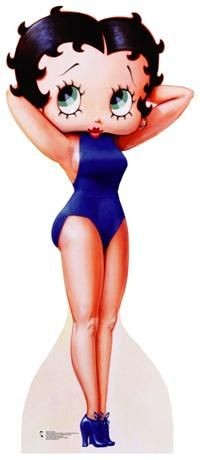 Betty Boop in Blue Swimsuit cutout #541