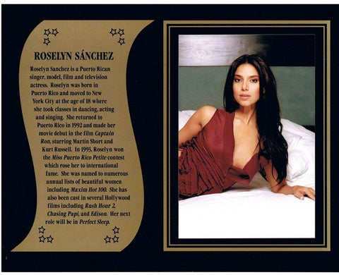 Roselyn Sanchez commemorative
