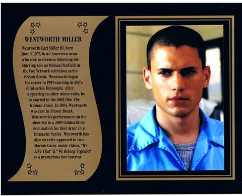 Wentworth Miller of Prison Break commemorative