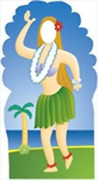 Hula Girl  'Place-Your-Face' Stand-In #571
