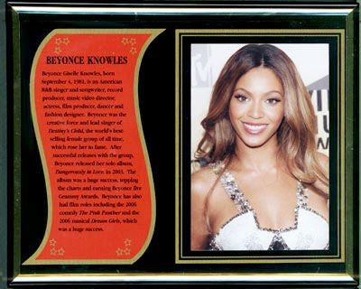 Beyonce Knowles Commemorative