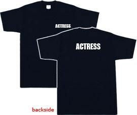 Actress T-shirt - Black