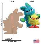 Duck and Bunny from the Disney, Pixar film Toy Story 4 Cardboard Cutout *2925