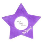 Plush Star Picture Frame - Violet