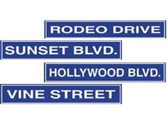 Hollywood Street Signs Package