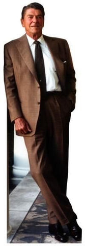 Ronald Reagan Cutout Brown Suit #573