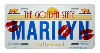 Marilyn License Plate