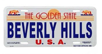 Beverly Hills License Plates