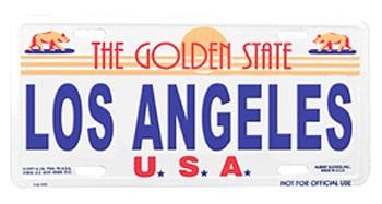 L.A. License Plate
