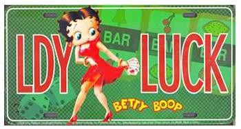 Betty Boop License plate