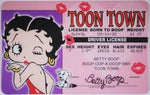 Betty Boop Novelty Driver License