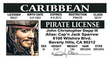 Johnny Depp Driver License Gallery Image