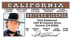 Clint Eastwood driver license.