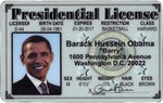 Barack Obama presidential license.